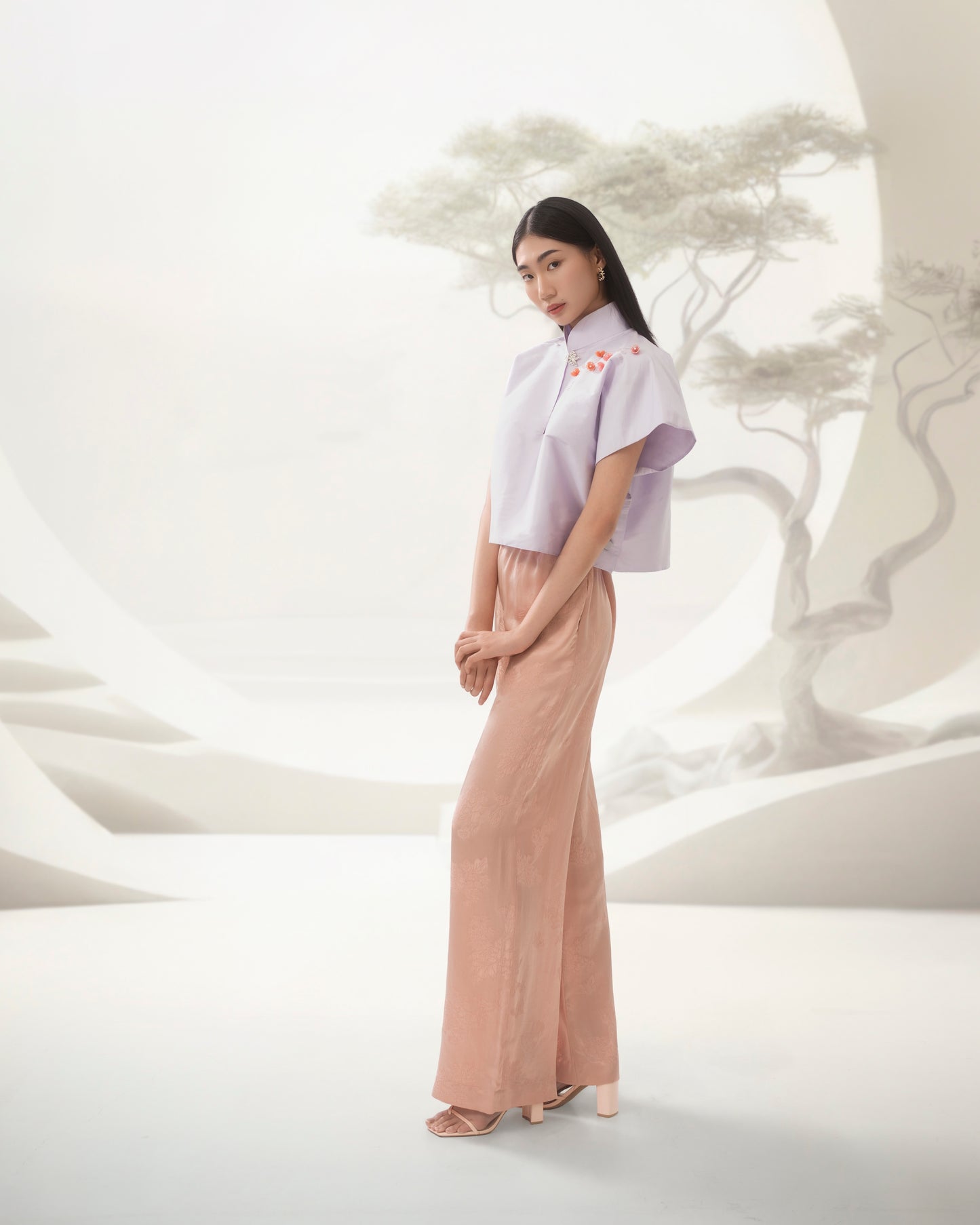 Liàng box cut top in lilac