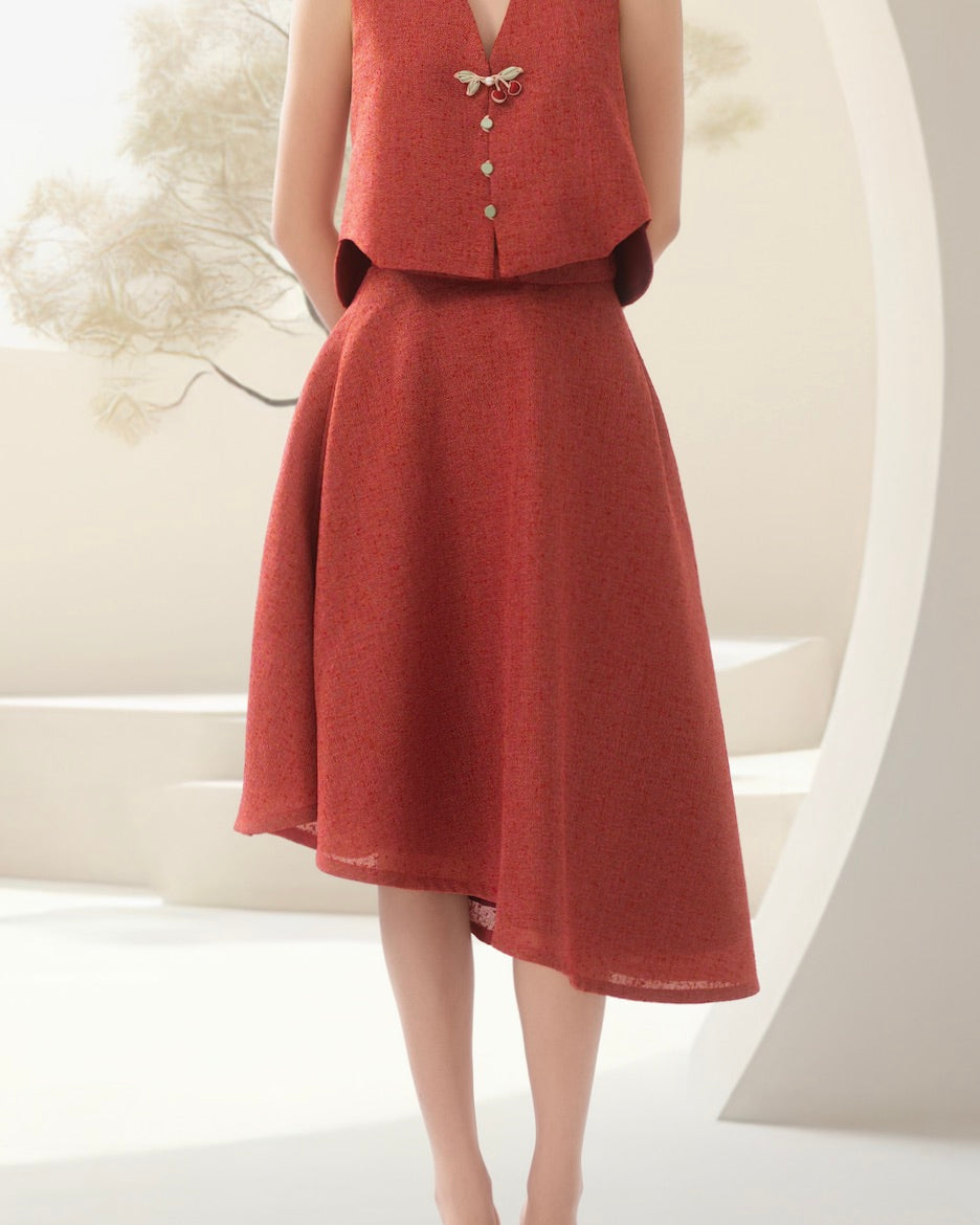 Xuān Lín asymmetrical skirt