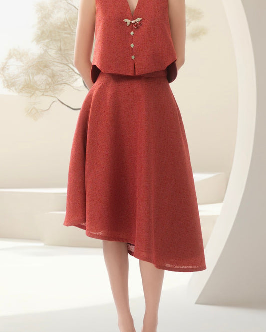 Xuān Lín asymmetrical skirt