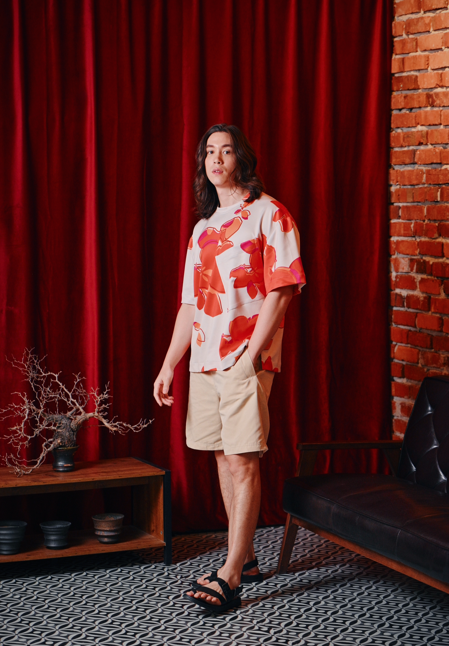 Gùi soft neoprene oversized tee