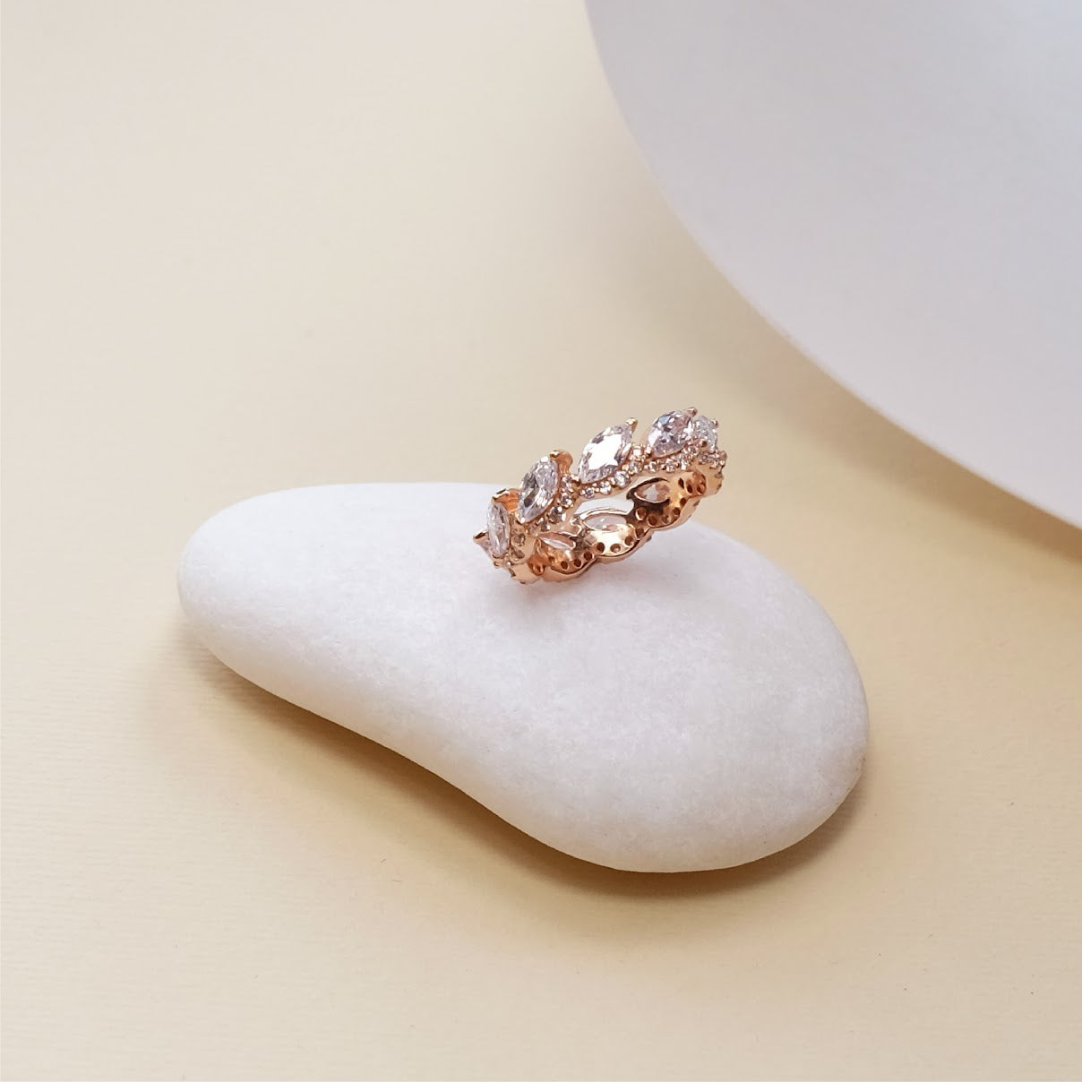 Multi Marquise cut crystal ring R006