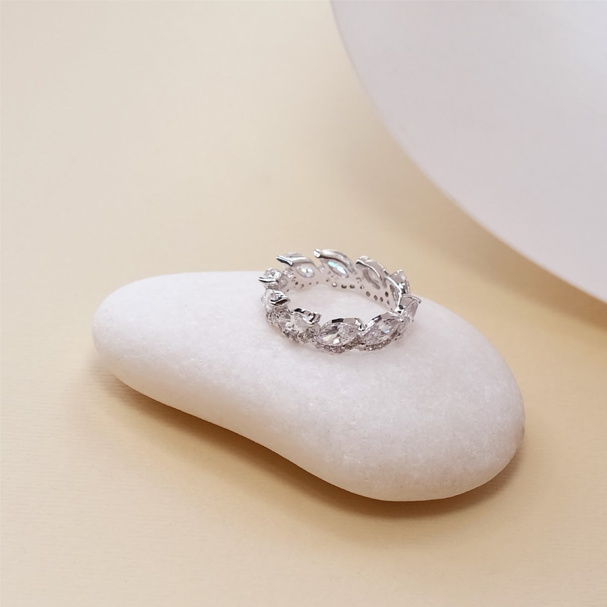 Multi Marquise cut crystal ring R006