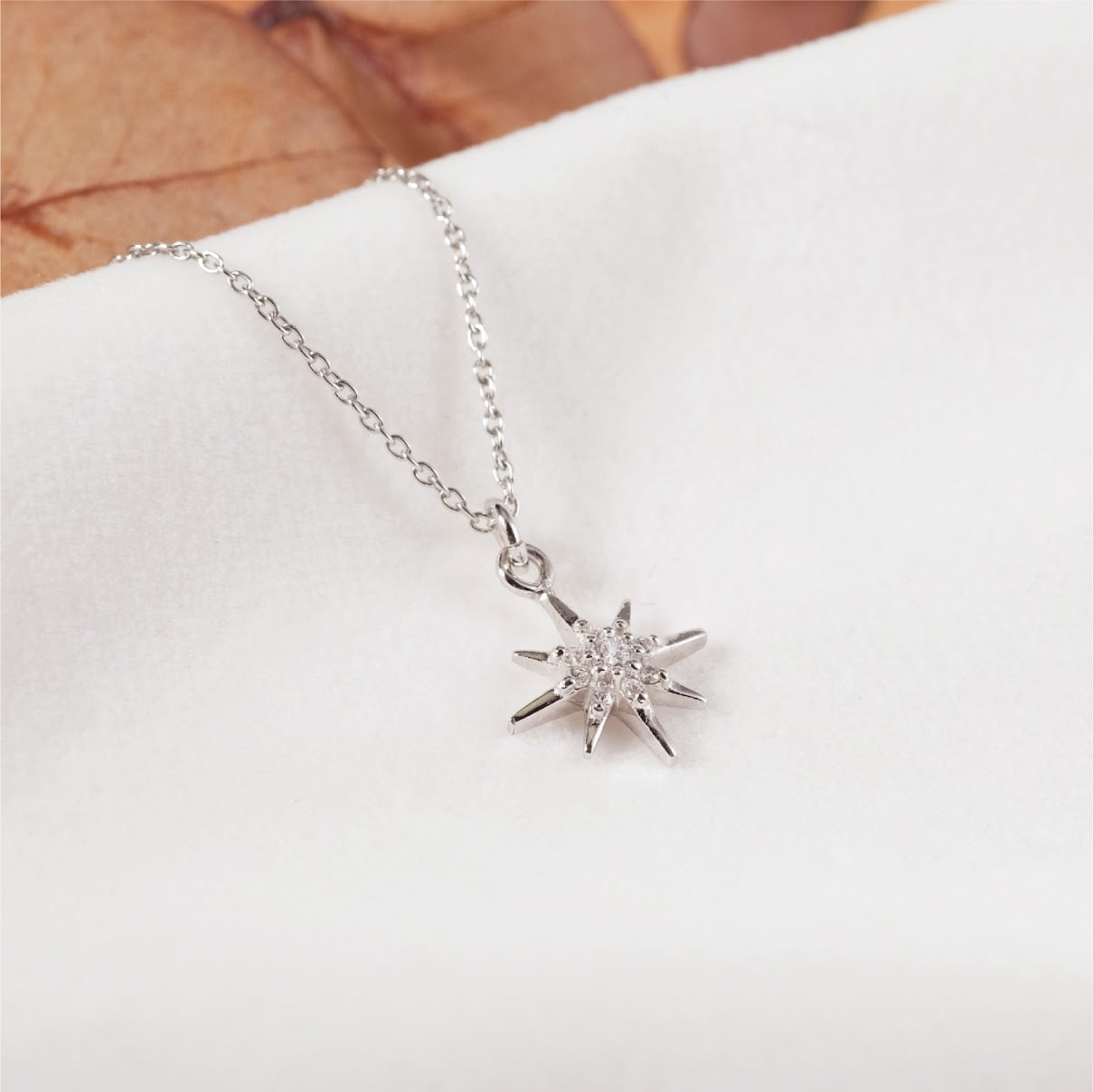 Pavé star pendant necklace NC004